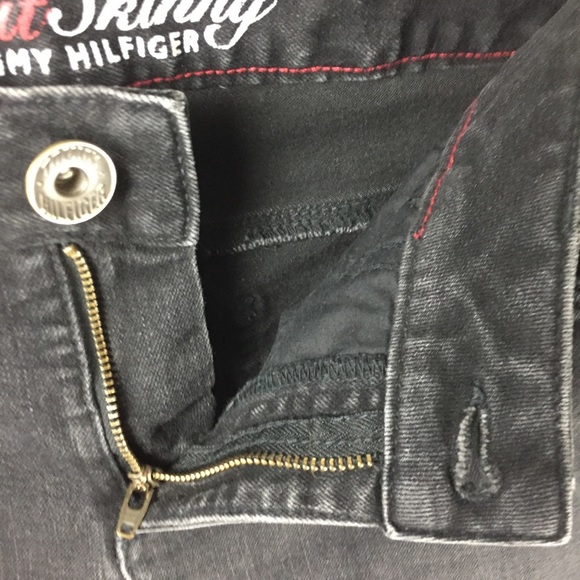 Tommy Hilfiger Spirit Skinny Super Black Jean Sz 6 - Picture 9 of 10